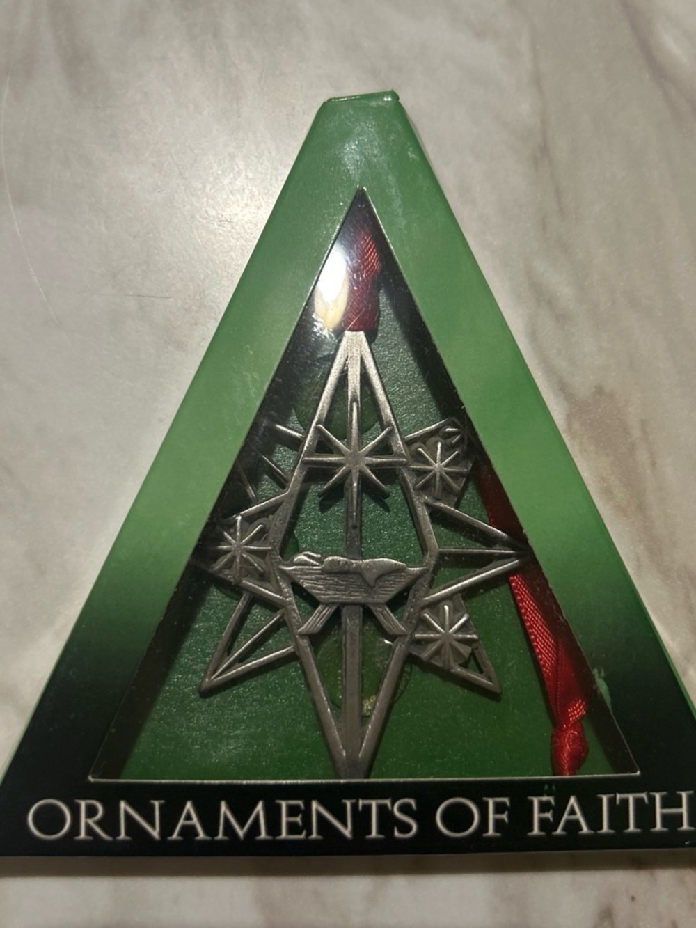 NIP 2010 CTA ornaments of faith Christmas ornament pewter